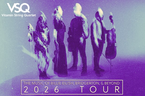 Vitamin String Quartet: The Music of Billie Eilish, Bridgerton and Beyond coming to Rialto Square Theatre 