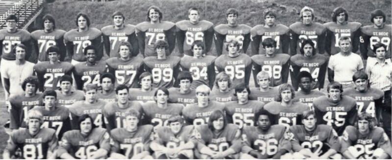 The 1973 St. Bede Bruin football team is being inducted into the Academy's Athletic Hall of Fame.