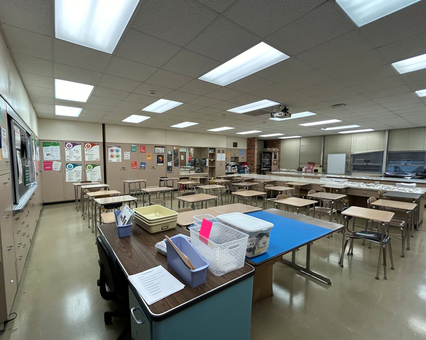 One of the classrooms that previously occupied the space now being used for the Joliet West PPS office.