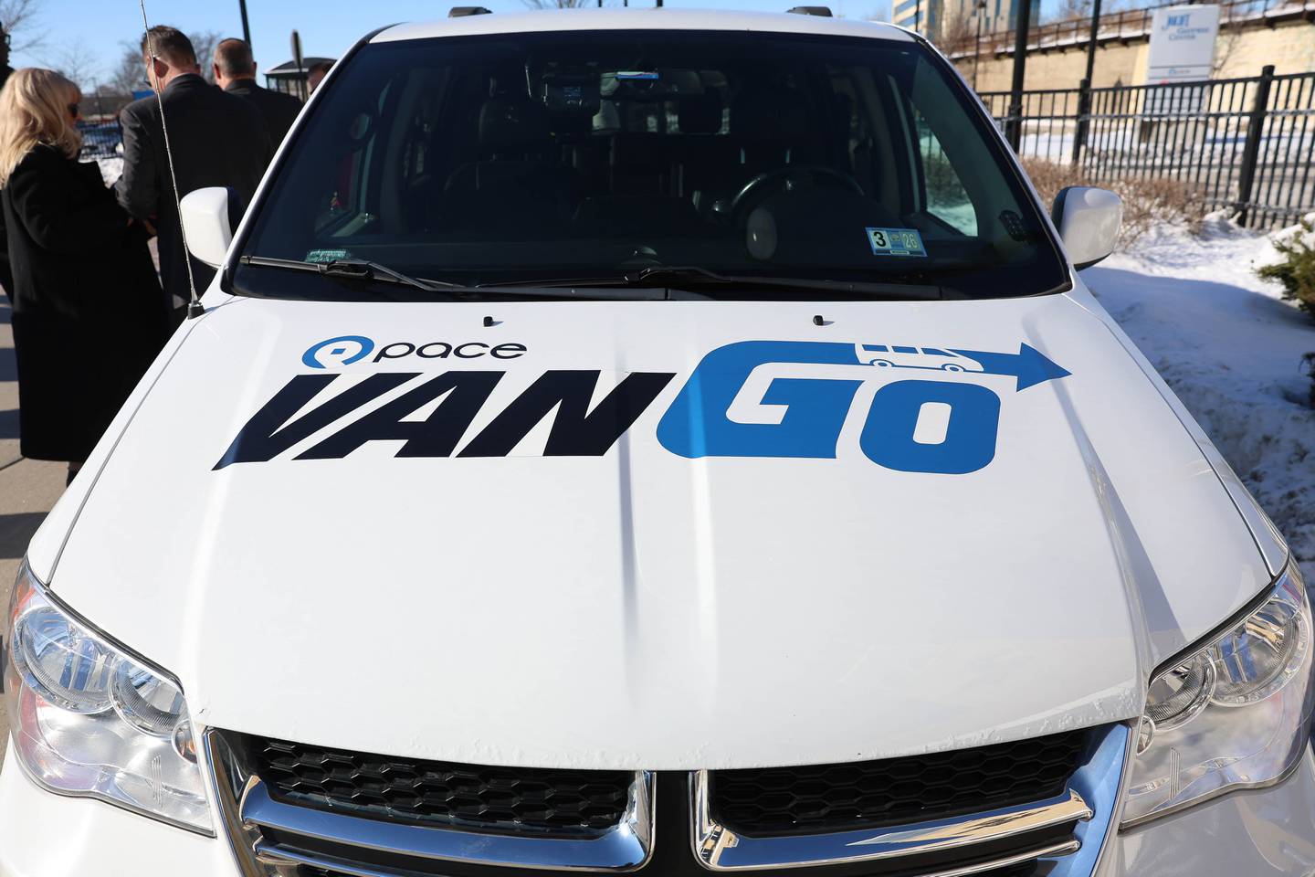 Pace officially launched the Pace VanGo vanpool reservation-based round-trip service with a ribbon cutting ceremony on Thursday, Dec. 4, 2025 in Joliet.