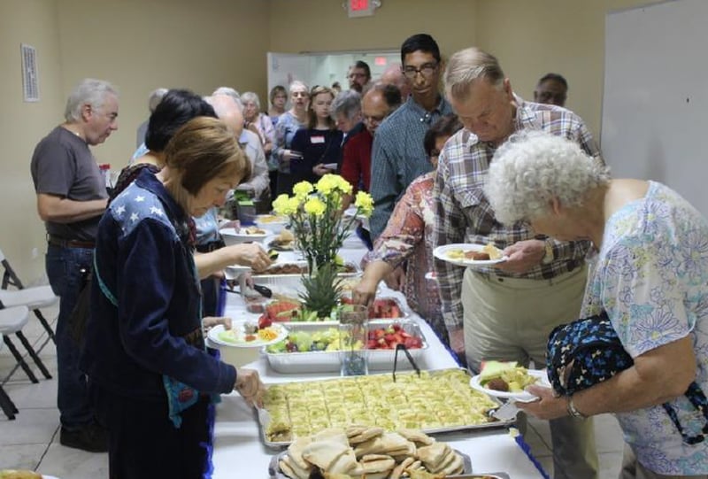 The Al-Aqsa Community Center and GainPeace will host an Interfaith Iftar (fast-breaking) meal from 6:30 to 8:30 p.m. Tuesday, April 26, 2022  in Plainfield.
Above: Members of the community gather at GainPeace's Mosque Open House even in 2021.