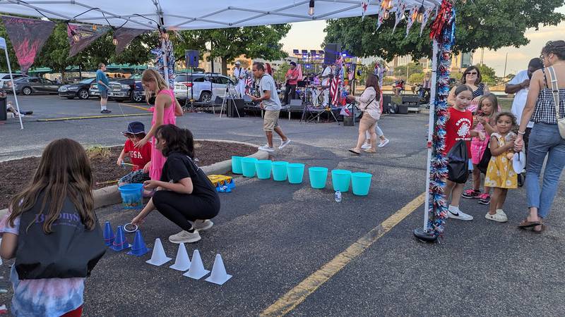 Children enjoyed free games with prizes during the Independence Celebration on Thursday, July 3, 2025, at the Billie Limacher Bicentennial Park & Theatre in Joliet.