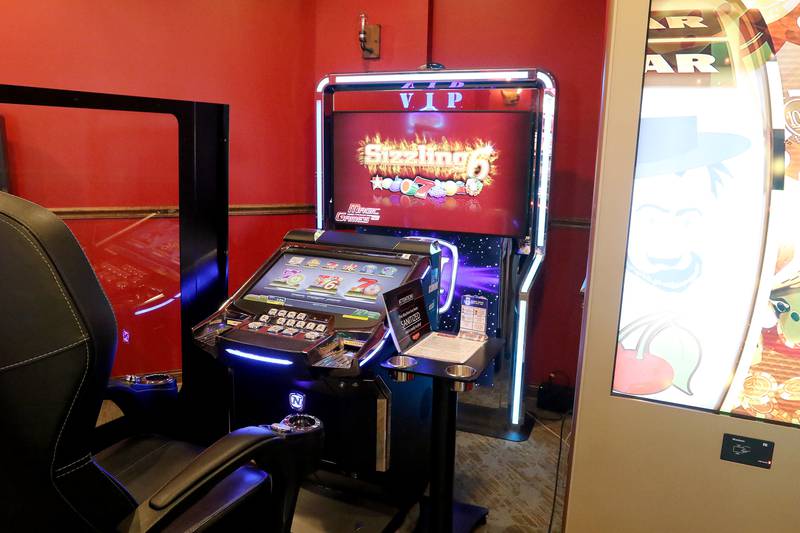 Video gaming machines are seen at Lucky Penny's on Thursday, Jan. 21, 2021 in Cary.  Gambling machines such as these are back up and running again after being shut down due to COVID-19 mitigations.