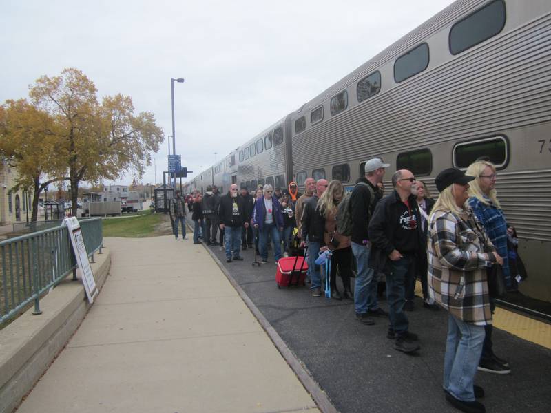 Pictured are some of the participants in the Open Roads Fall Train Fun Run on November 8.