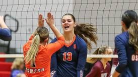 Sidney Hamaker, who led Oswego to record heights in senior year, is the girls volleyball Player of the Year