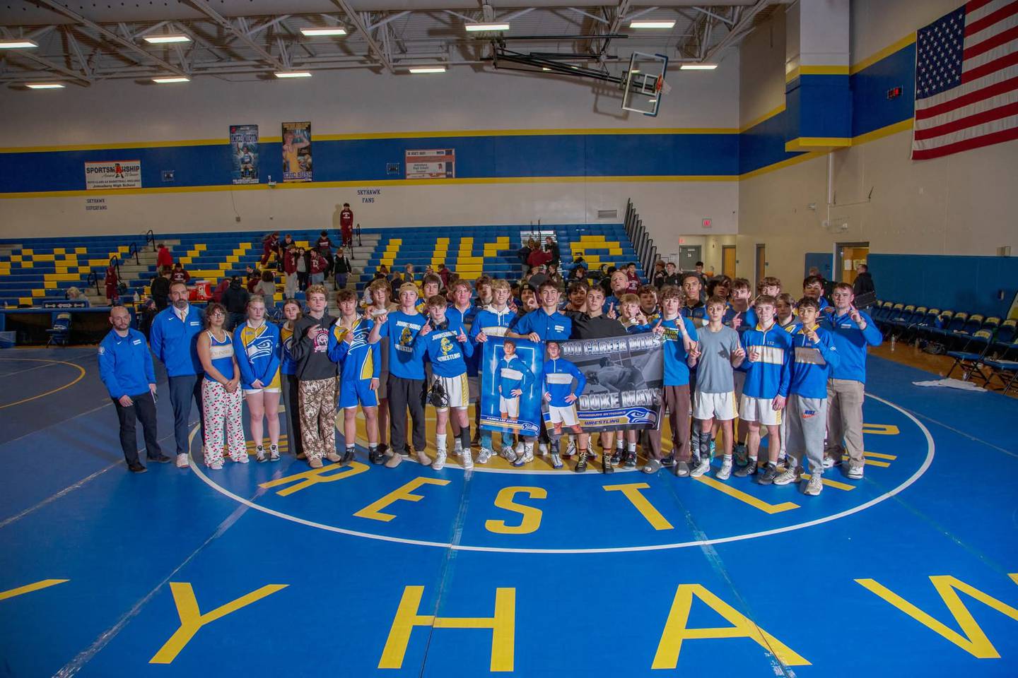 The Johnsburg boys wrestling team went undefeated in the KRC this season, going 7-0 after topping Richmond-Burton on Thursday.