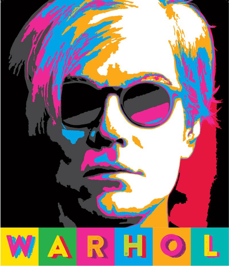 Andy Warhol graphic for College of DuPage exhibition