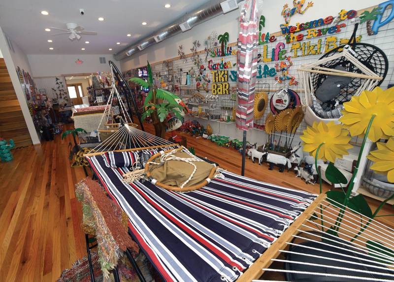 The Rusty Rooster in Seneca sells an eclectic mix of home and lawn decor, as well as lawn furniture and homemade jams by owner Leslie Condon.