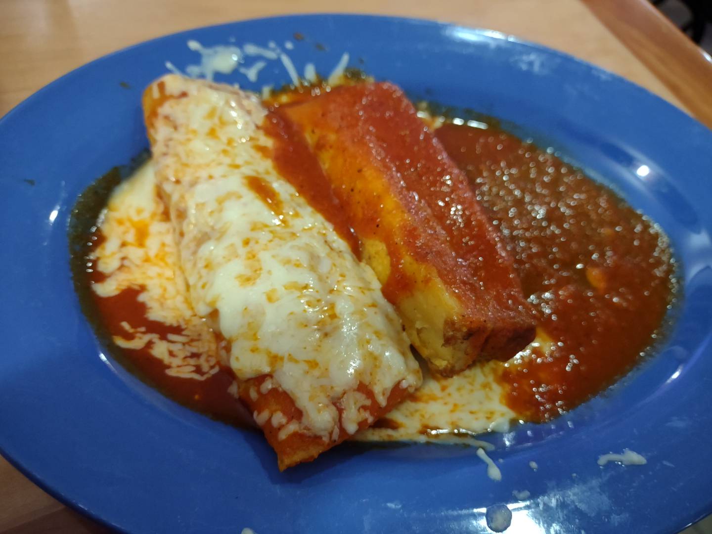 An enchilada and a pork tamale from La Casa Jalisco in Streator.