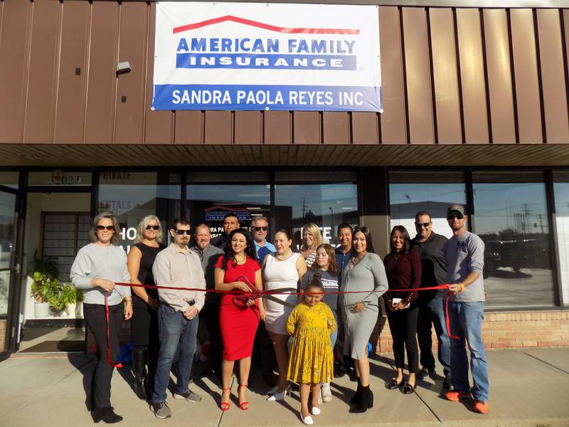 American Family Insurance's Sandra Reyes Agency holds a ribbon-cutting ceremony alongside members of the Cary-Grove Area Chamber of Commerce on Thursday, Sept. 29, 2022, at 3202 Northwest Highway, Suite F1, in Cary.