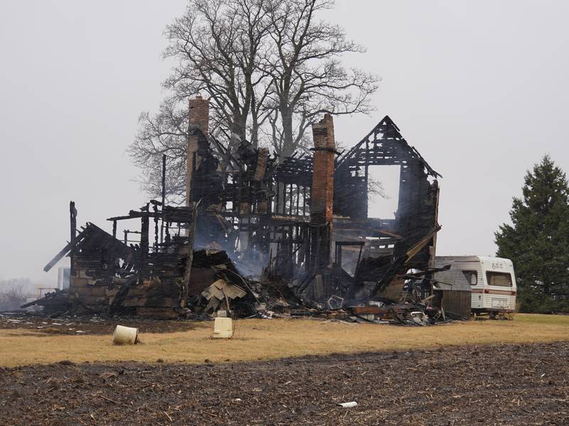 Home on Skare Road in rural Chana a total loss after Tuesday night fire