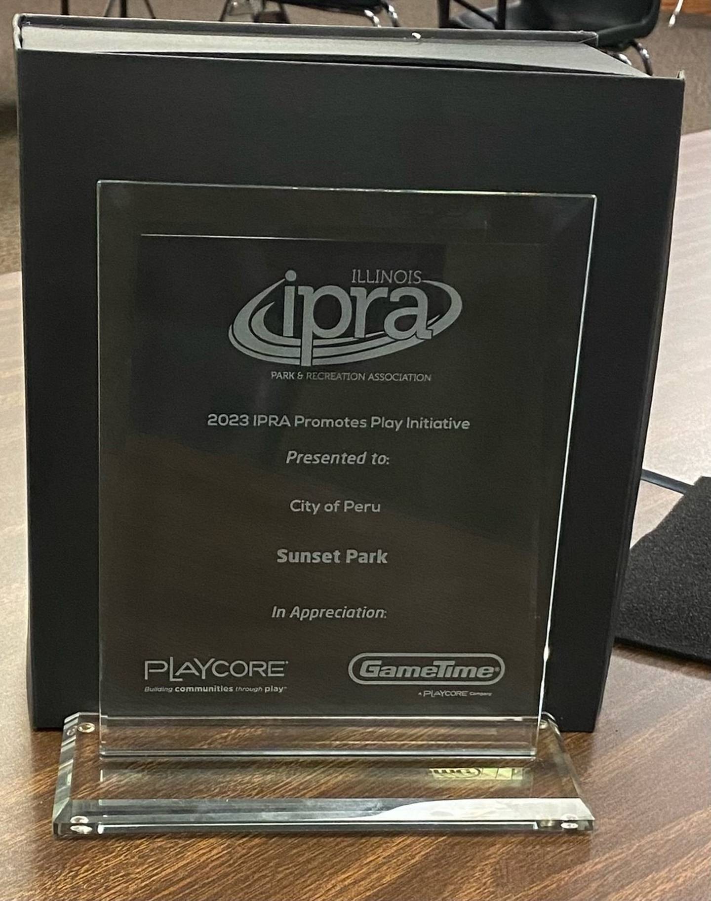 Illinois Parks and Recreation Association’s 2023 IPRA Promotes Play Initiative award.