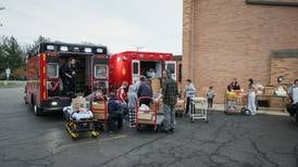 Nunda fire, Prairie Grove District 46 team up for food drive