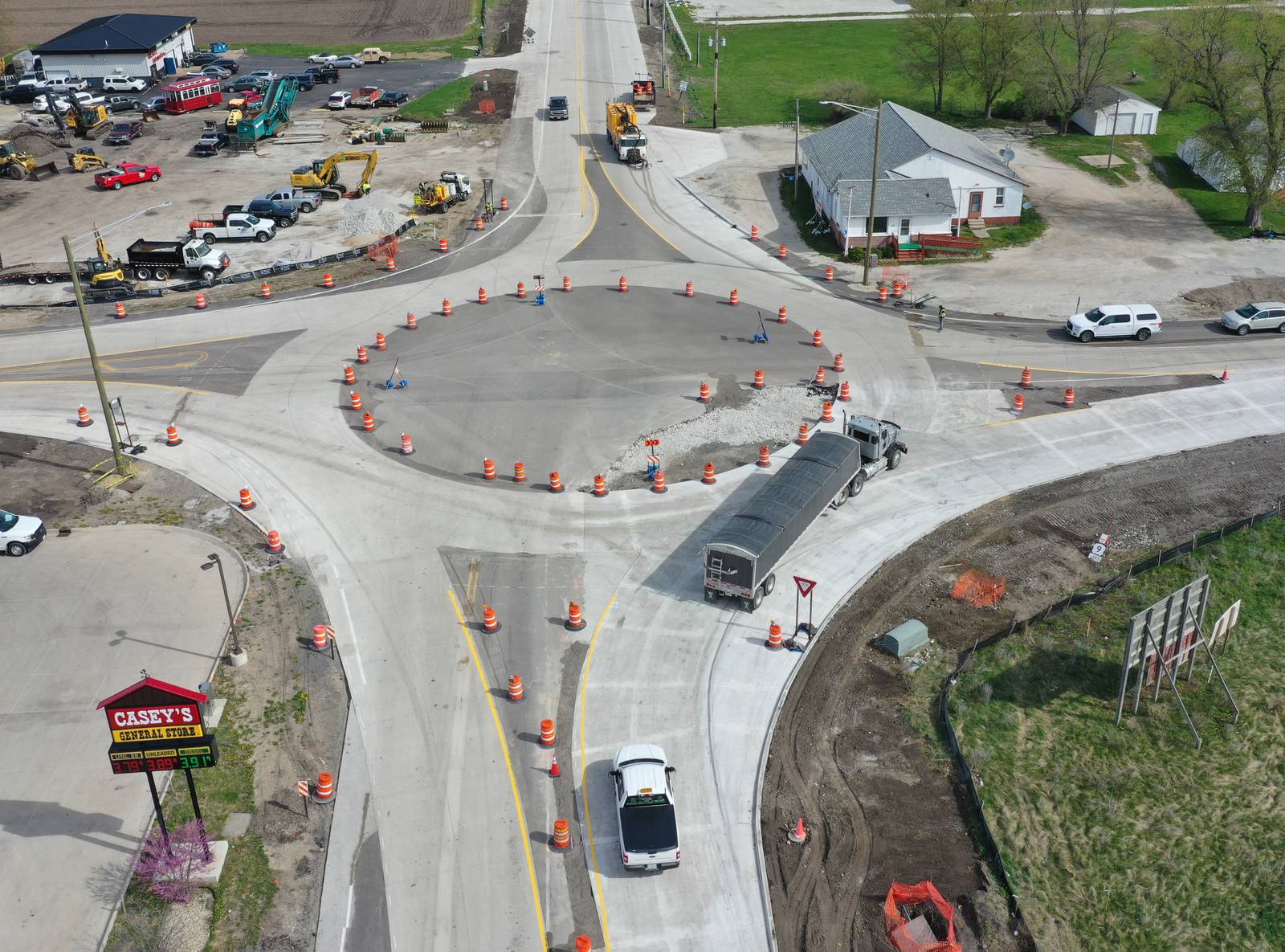 Photos: IDOT temporarily opens the Utica roundabout Shaw Local