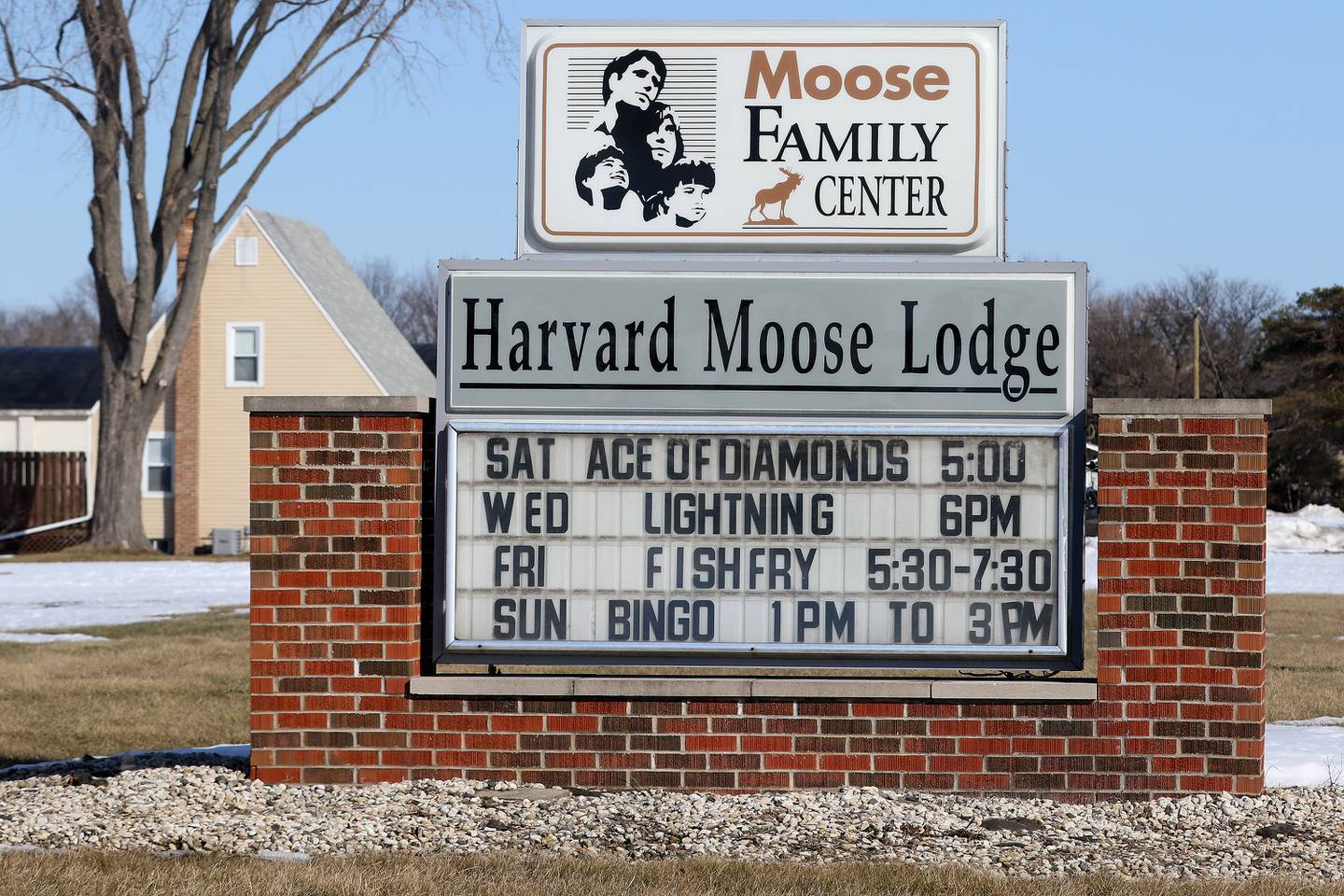 The Harvard Moose Lodge on Friday, March 5, 2021 in Harvard.