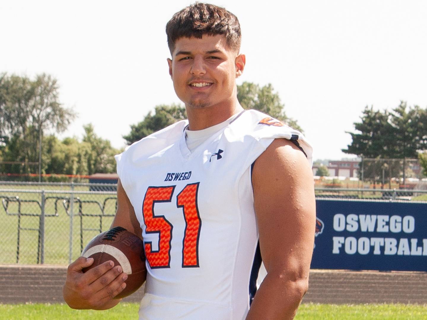Oswego senior lineman Vince Anderson