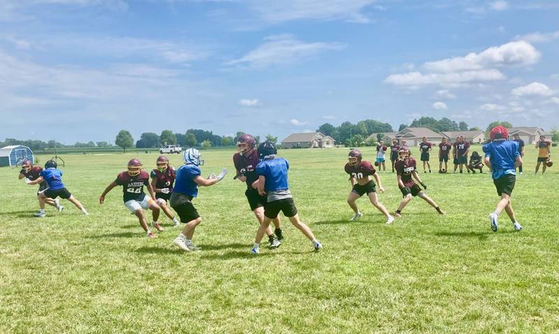 The Princeton Tigers welcomed the East Peoria Red Raiders to Little Siberia on Thursday morning for a controlled scrimmage. The Tigers will take two weeks before the start of fall practices.