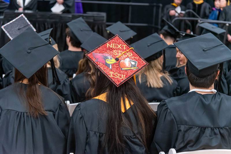 Graduates celebrate their achievements at McHenry County College's Winter Commencement Ceremony on Saturday, Dec. 14, 2024.