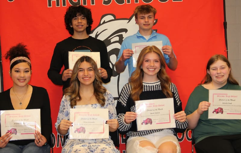 Streator High School honored its students of the month for April 2024 during its regular school board meeting Tuesday, April 16, 2024.