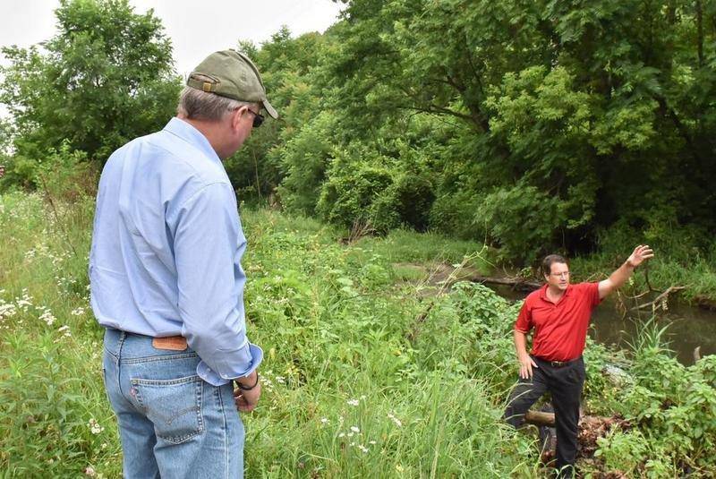 Former lawmaker Jerry Long received a tour of the Illinois & Michigan Canal in Utica in this file photo.
