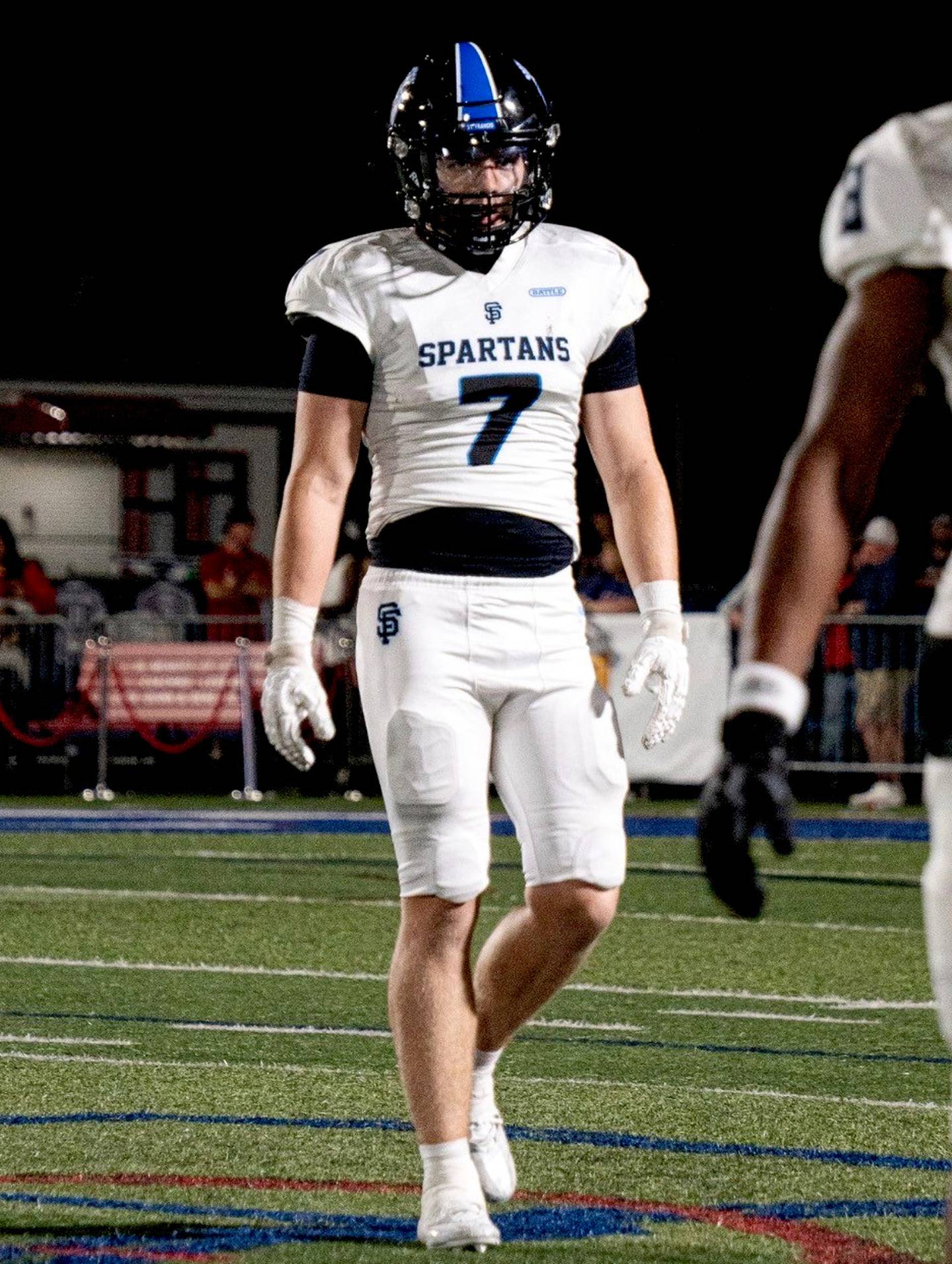 St. Francis junior James McGrath recorded 121 total tackles, 6 pass breakups, 6 tackles for loss, 3 interceptions, 3 sacks, 2 forced fumbles and 2 fumble recoveries in 2025.