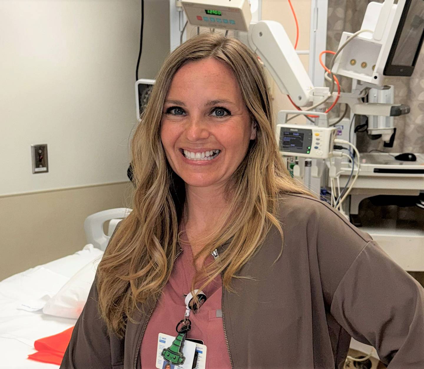 Maegan Pfeifer, a respiratory therapist at Morris Hospital, has been named April Fire Starter of the Month.