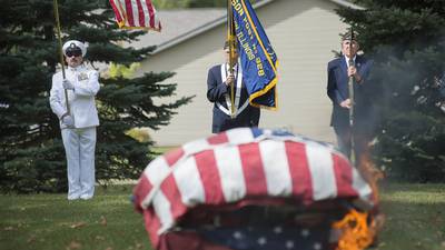 Photos: Flag retirement in Morrison.