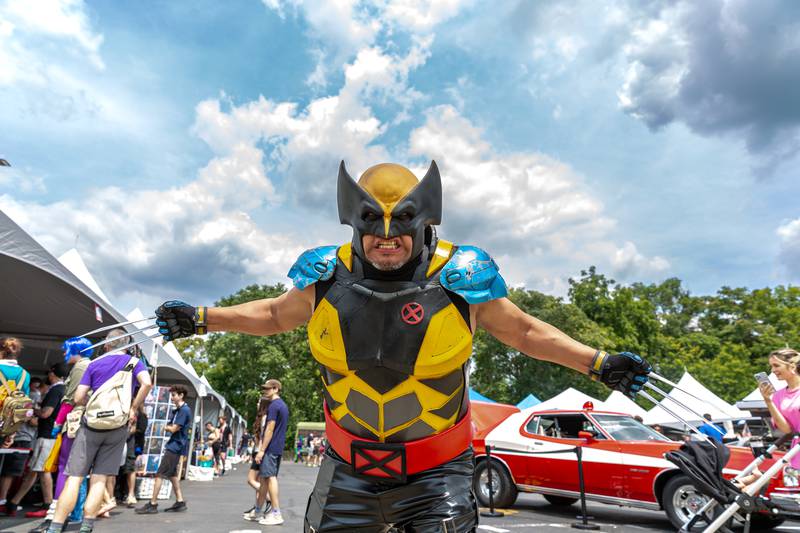 Wolverine was in a 'berserker rage" at the Lockport Comicopolis July 20th, 2024.