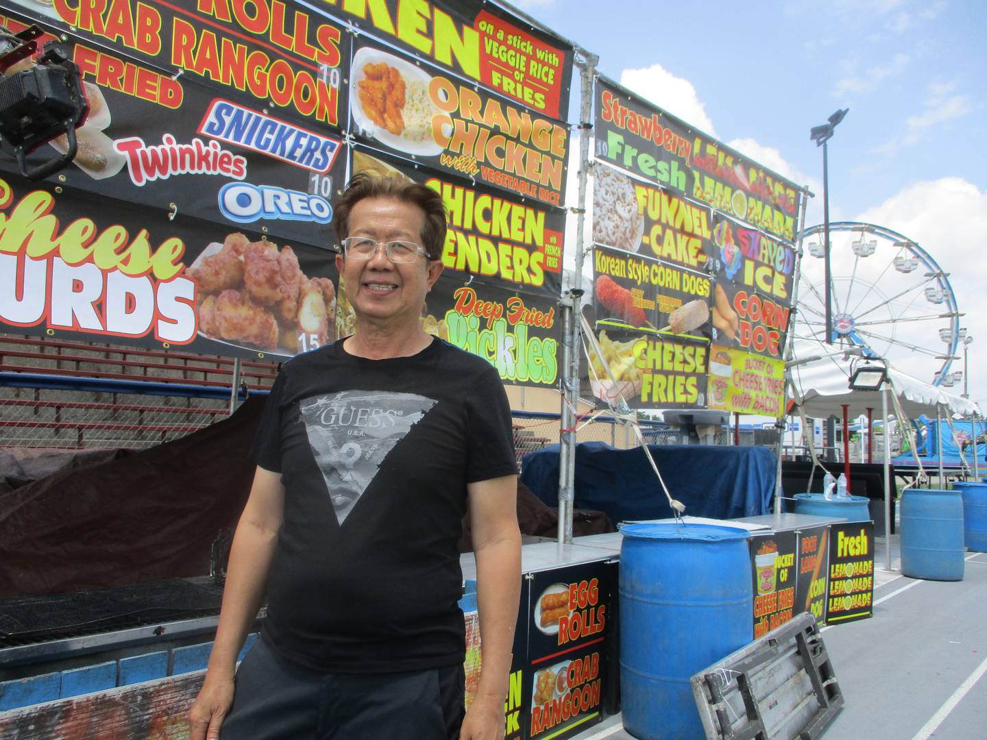 Torrence Ly, owner of Lee Concessions, said he has been at every Taste of Joliet. He was at Memorial Stadium on Thursday with workers getting the stand ready for the weekend. June 19, 2025