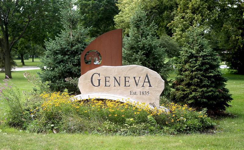 Geneva town sign