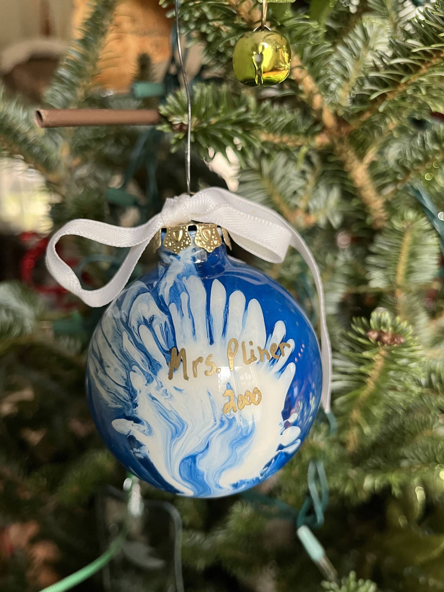 An image of a glass ornament from Sandie Minor.