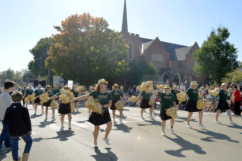 The Dancing Grannies perform at the Harvest Time Parade on Sunday, Oct. 6, 2024, during the 53rd annual Autumn on Parade in Oregon.