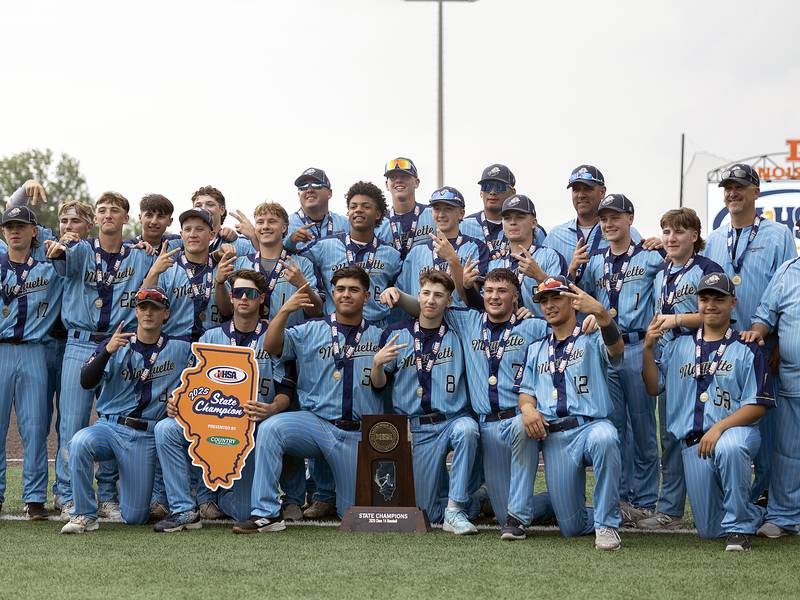 Marquette completes repeat, rallies in 7th to win 1A state title