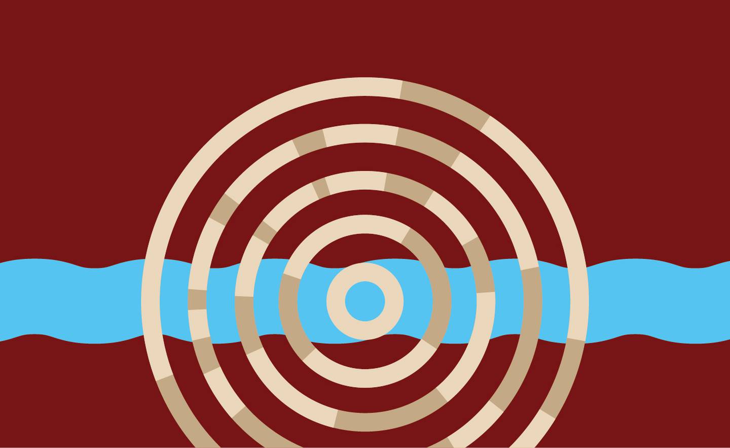 The final design presented by the Flag Committee for the City of Lockport's new official flag.