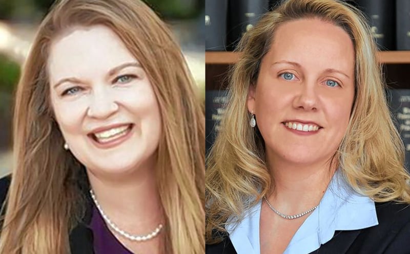 Jenn Ladisch Douglass, left, and Deanne Mazzochi are candidates for the 45th state House District seat.