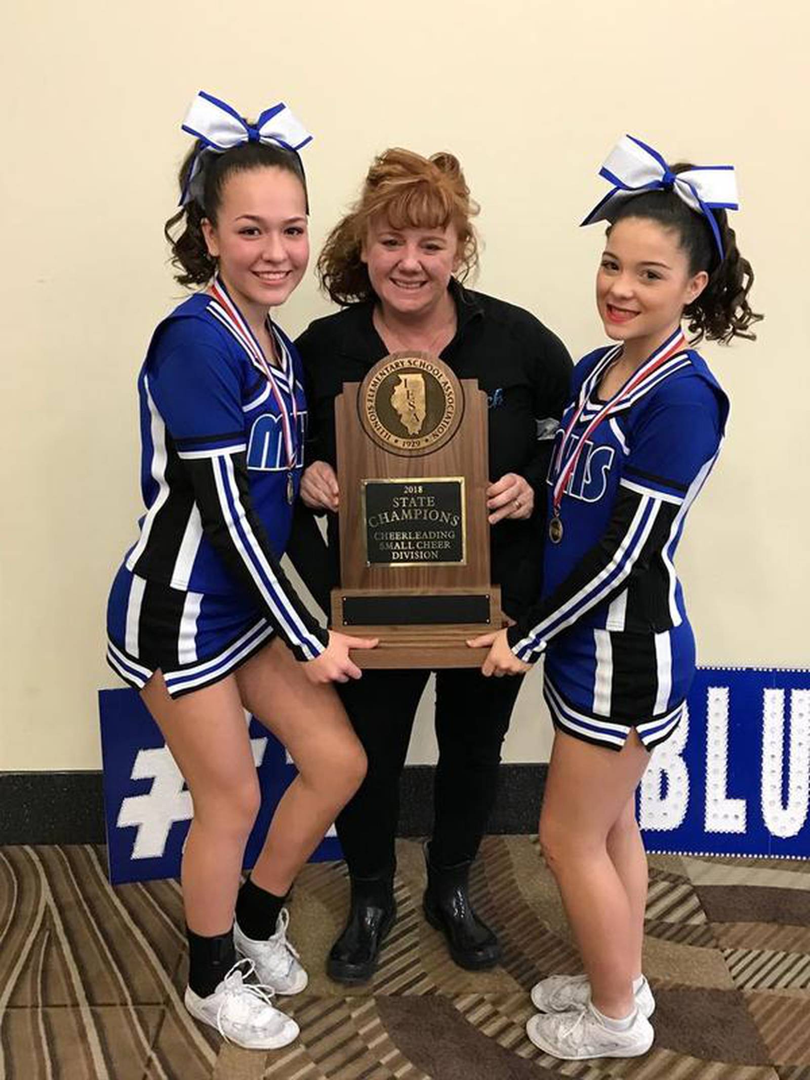 Minooka Junior High cheer team takes home firstplace title Shaw Local