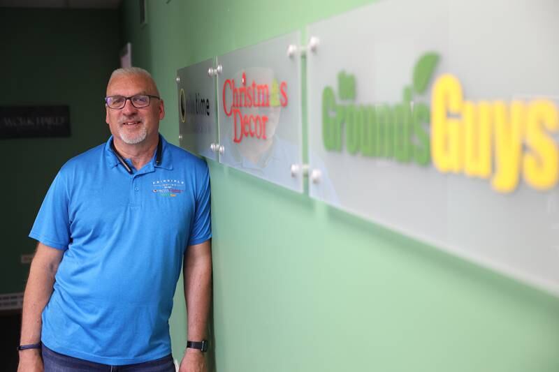 Gary Fouts stands in his office of his multiple businesses in New Lenox on Tuesday, June 20, 2023.