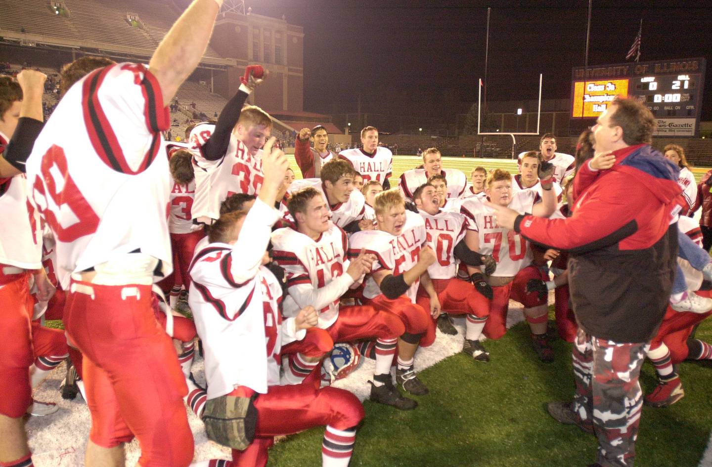 Hall High School 2001 football team