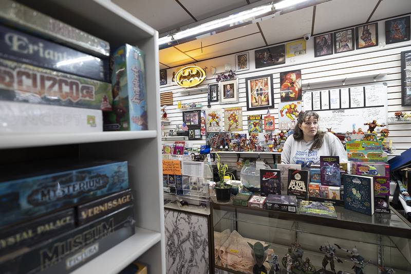 Kerri Smith of The Paper Escape talks Tuesday, Dec. 3, 2024, about how business has picked up lately after a tough summer.