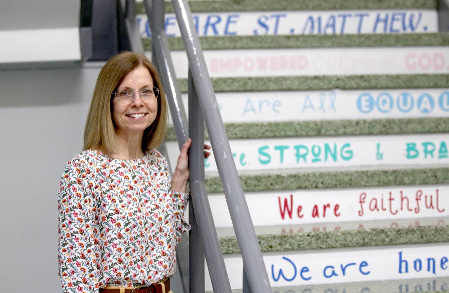 Kim Markey is a reading and language arts teacher for students in fifth through eighth grade at St. Matthew Parish School in Glendale Heights.