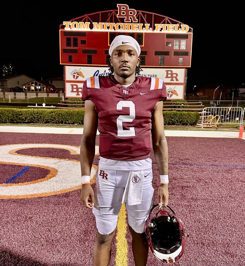 Brother Rice quarterback CJ Gray has been a key part of the team's 4-0 start to the 2025 season. Gray, an Army commit, has posted 840 total yards and 11 touchdowns over four games.