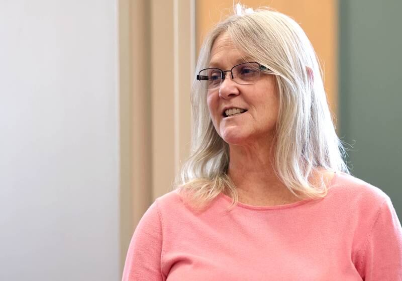 Carol Parsons, Opportunity House program director, talks about the evolution of the rehabilitation center Thursday, Nov. 2, 2023, at the facility in Sycamore. Opportunity House will be celebrating its 60th anniversary Thursday, Nov. 9 at Faranda's Banquets in DeKalb.