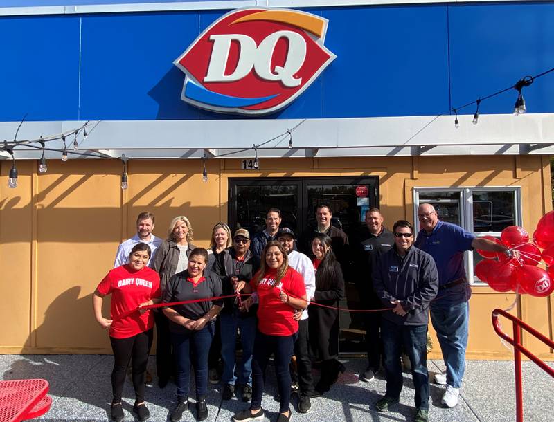 Dairy Queen of Cary celebrated its reopening with a ribbon-cutting ceremony Friday, October 14, 2022 at its 140 Crystal St. location alongside members of the Cary-Grove Area Chamber of Commerce.
