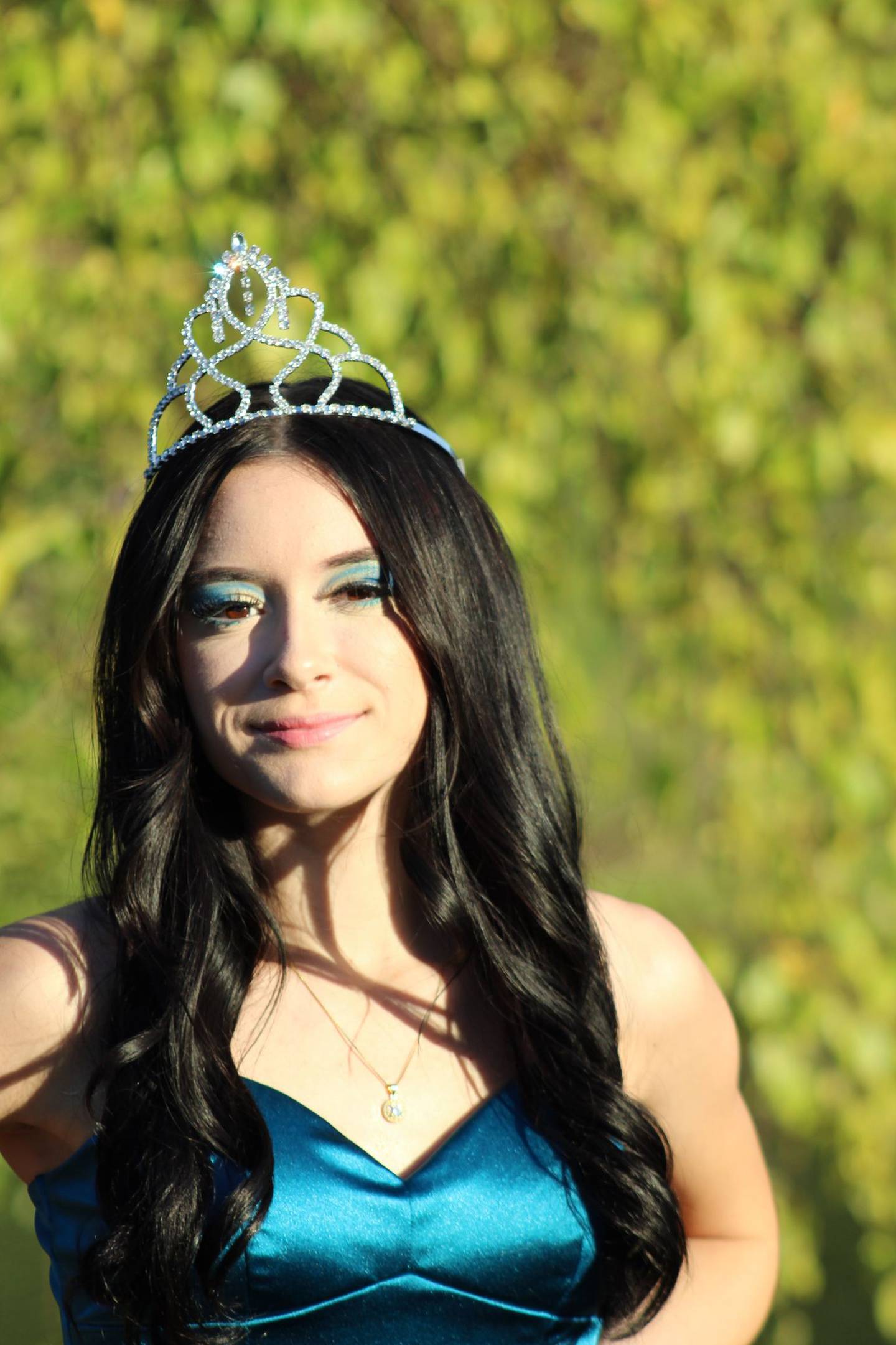 Emily Novak (pictured), a student at Plainfield South High School, thought she and her partner were crowned king and queen but District 202 said no one was king and queen this year; the girls were senior attendants in the court.