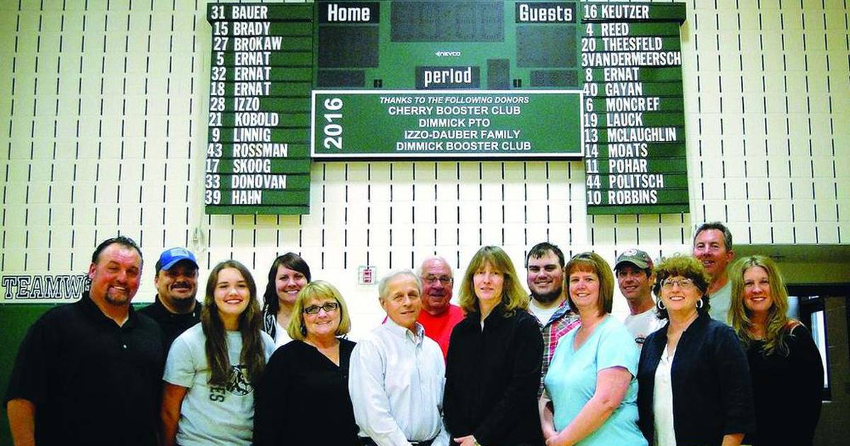 Dimmick School receives donation for scoreboard Shaw Local