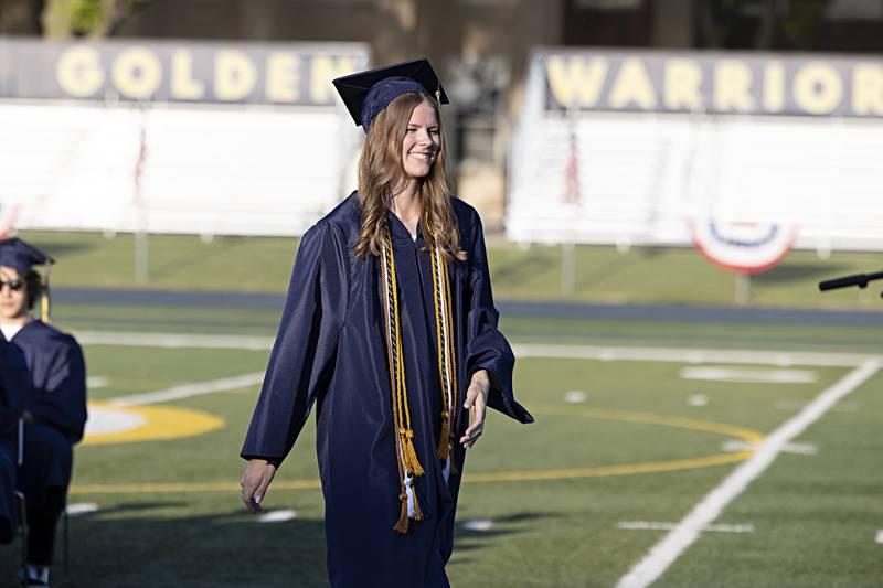 Sterling High School Social Studies and Foreign Language department award winner Megan Gingrich is recognized during graduation Friday, May 26, 2023.