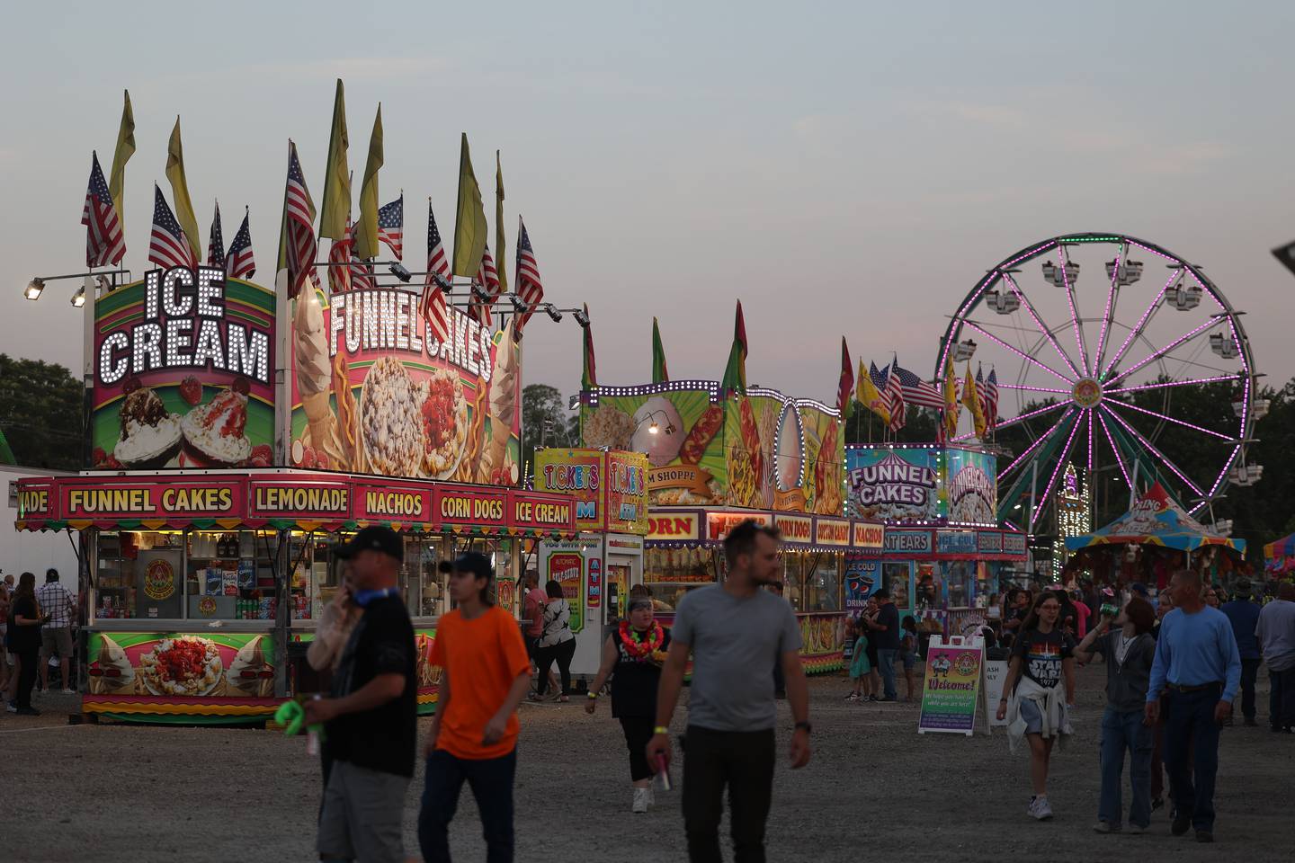 People enjoy a nice Friday night at Lockport’s Canal Days on Friday, June 9, 2023.