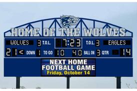 Oswego SD308 Board hears proposal for new OEHS football stadium scoreboard