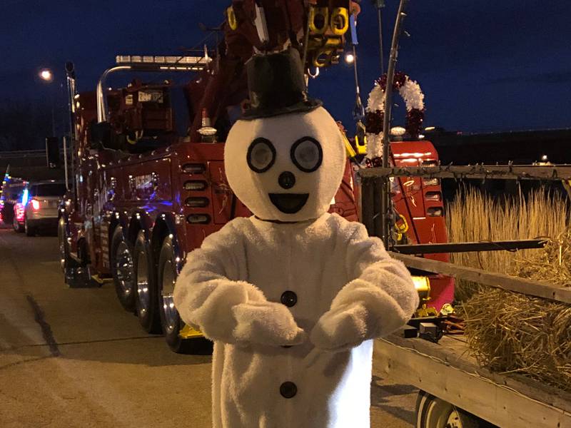Frosty the Snowman will be available at Knudson Park in Marseilles for a visit and photos after the parade on Saturday, Dec. 3, 2022.