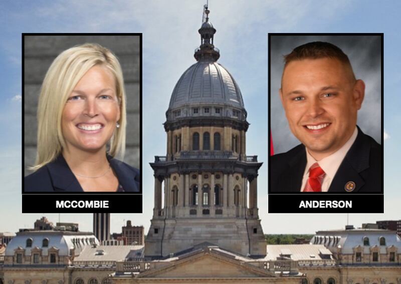 State Rep. Tony McCombie, and state Sen. Neil Anderson introduced legislation addressing line-of-duty violence to first-responders and DCFS caseworkers.